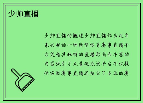 少帅直播